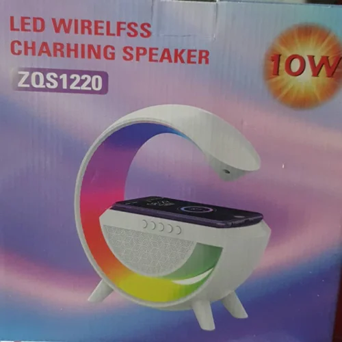 چراغ خواب اسپیکر و شارژر وایرلس مدل ZQS-1220